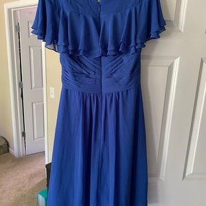 Azazie Hadley Royal blue dress